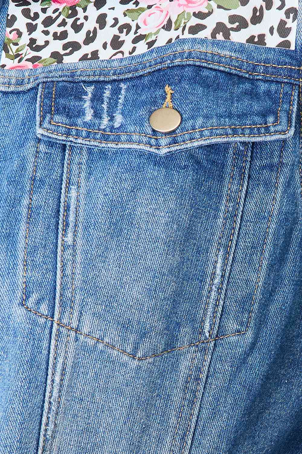 denim jacket with shorts
