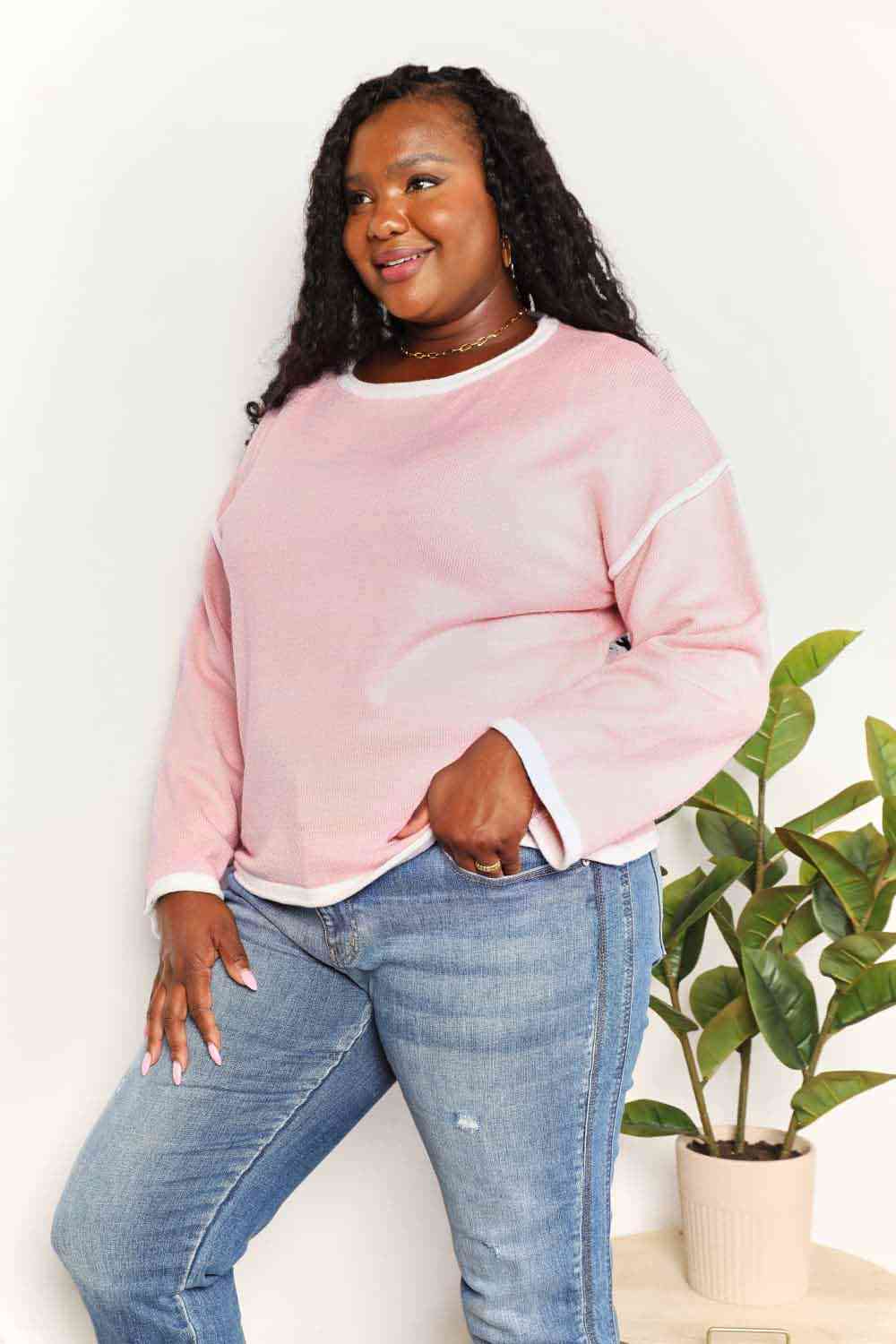 Pink Knit Top
