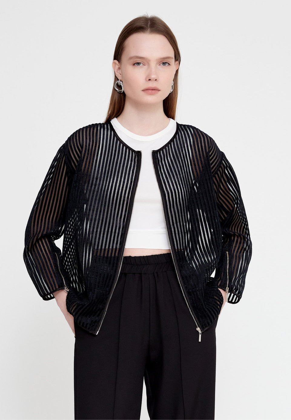 Sheer Black Jacket