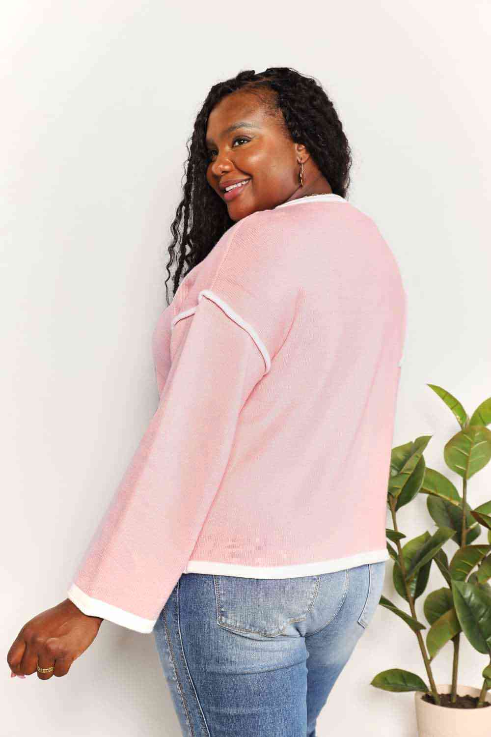 Pink Knit Top
