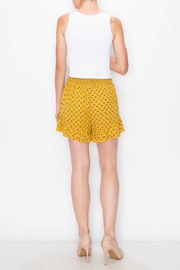 Smocked Floral Shorts