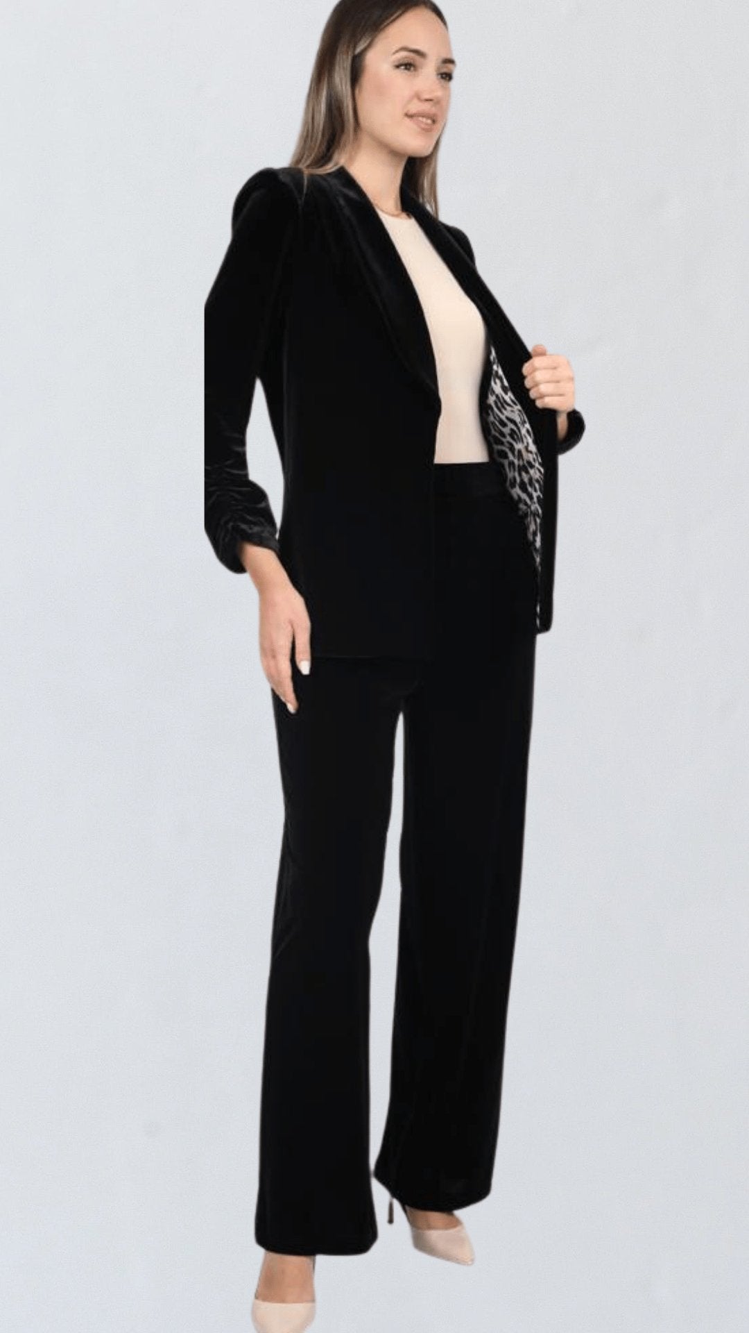 black velvet suit women