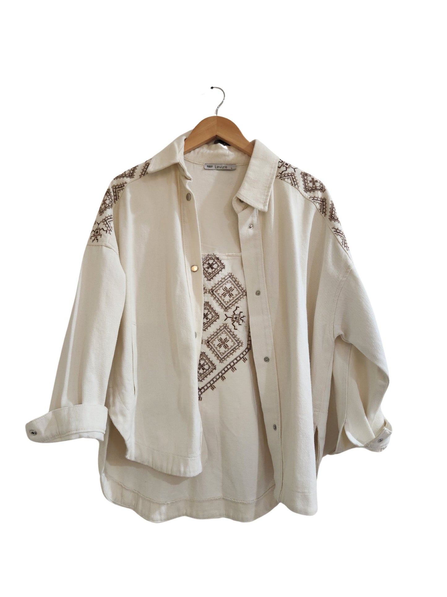 Lucci Print Linen Shacket