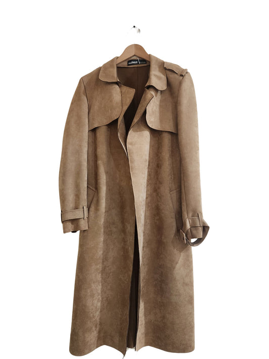 Fall Suede Trench Coat