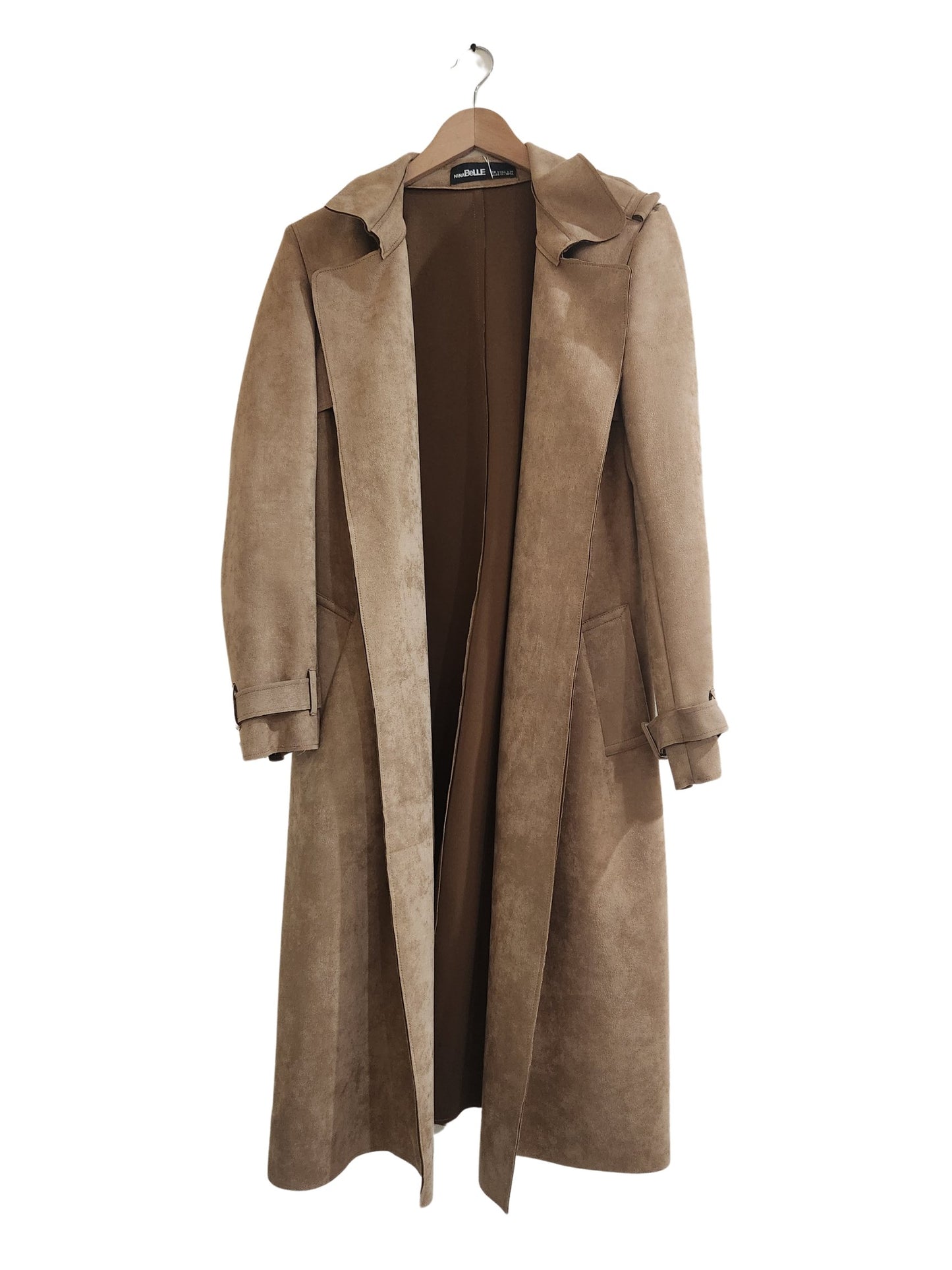 Fall Suede Trench Coat