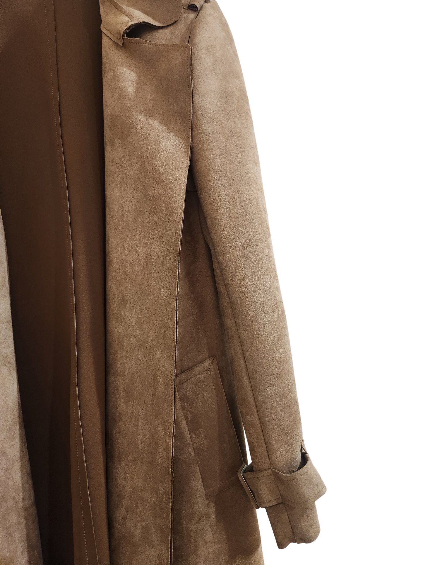 Fall Suede Trench Coat