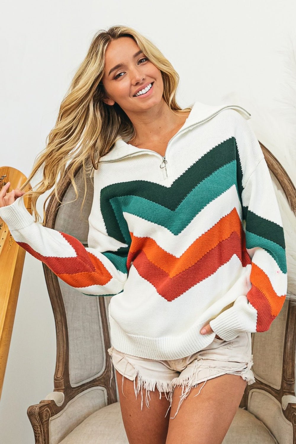 Rainbow Pattern Sweater