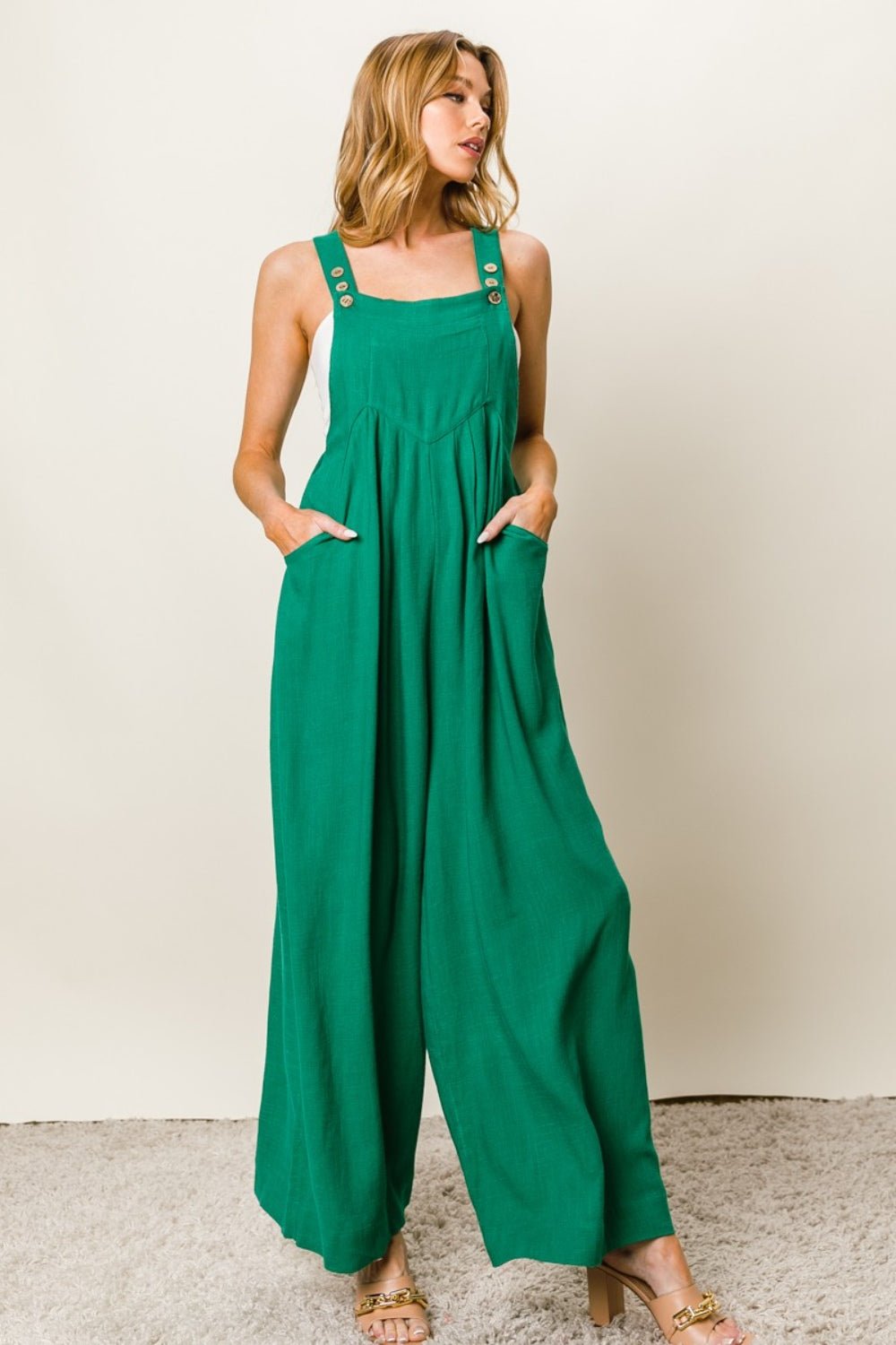 Verte Sleeveless Wide Leg Jumpsuit