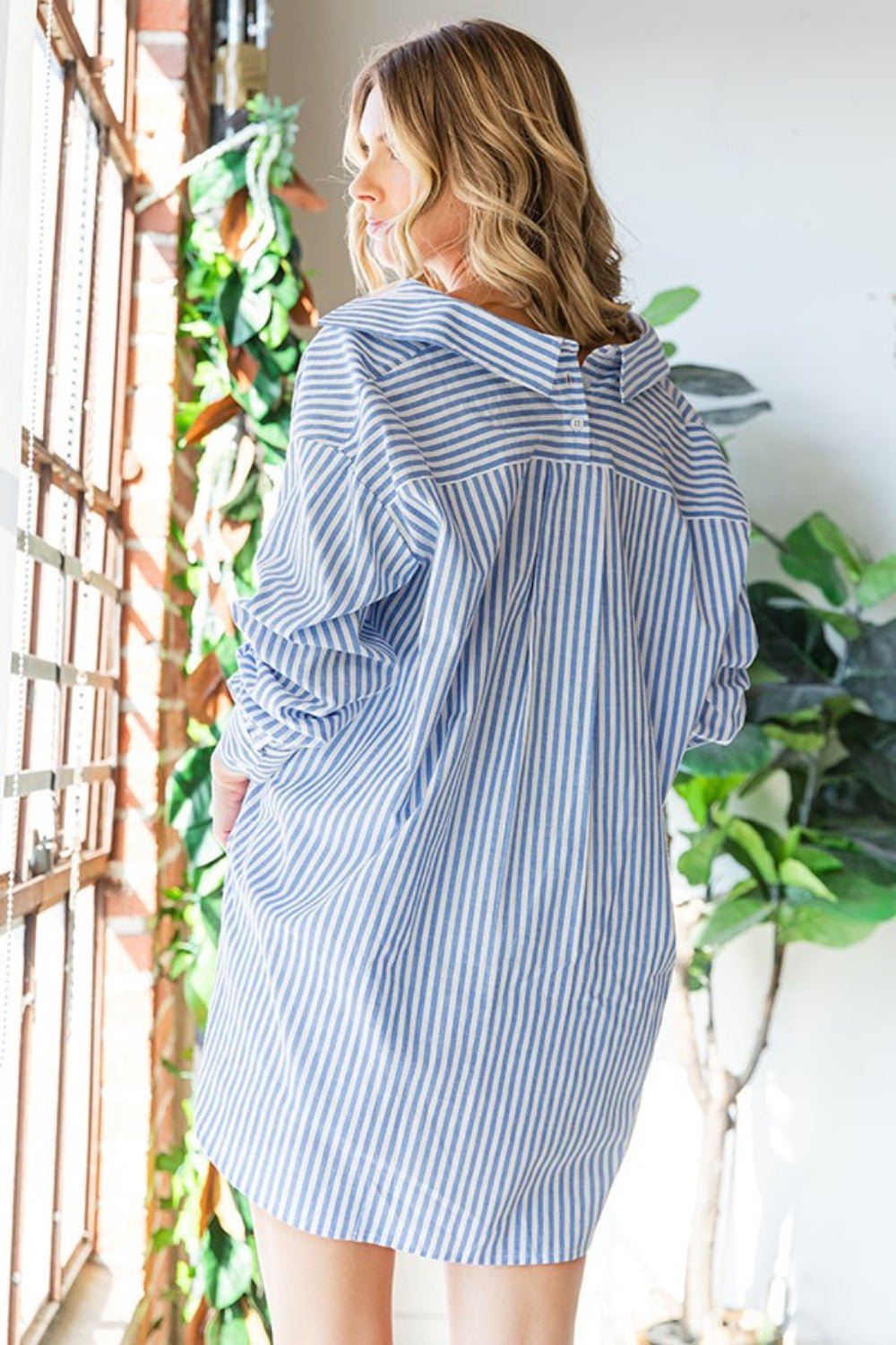 First Love Striped Button Down Shirt