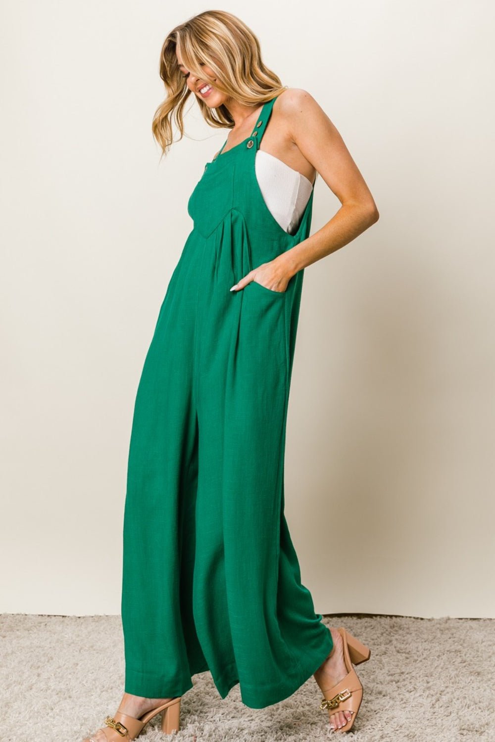 Verte Sleeveless Wide Leg Jumpsuit