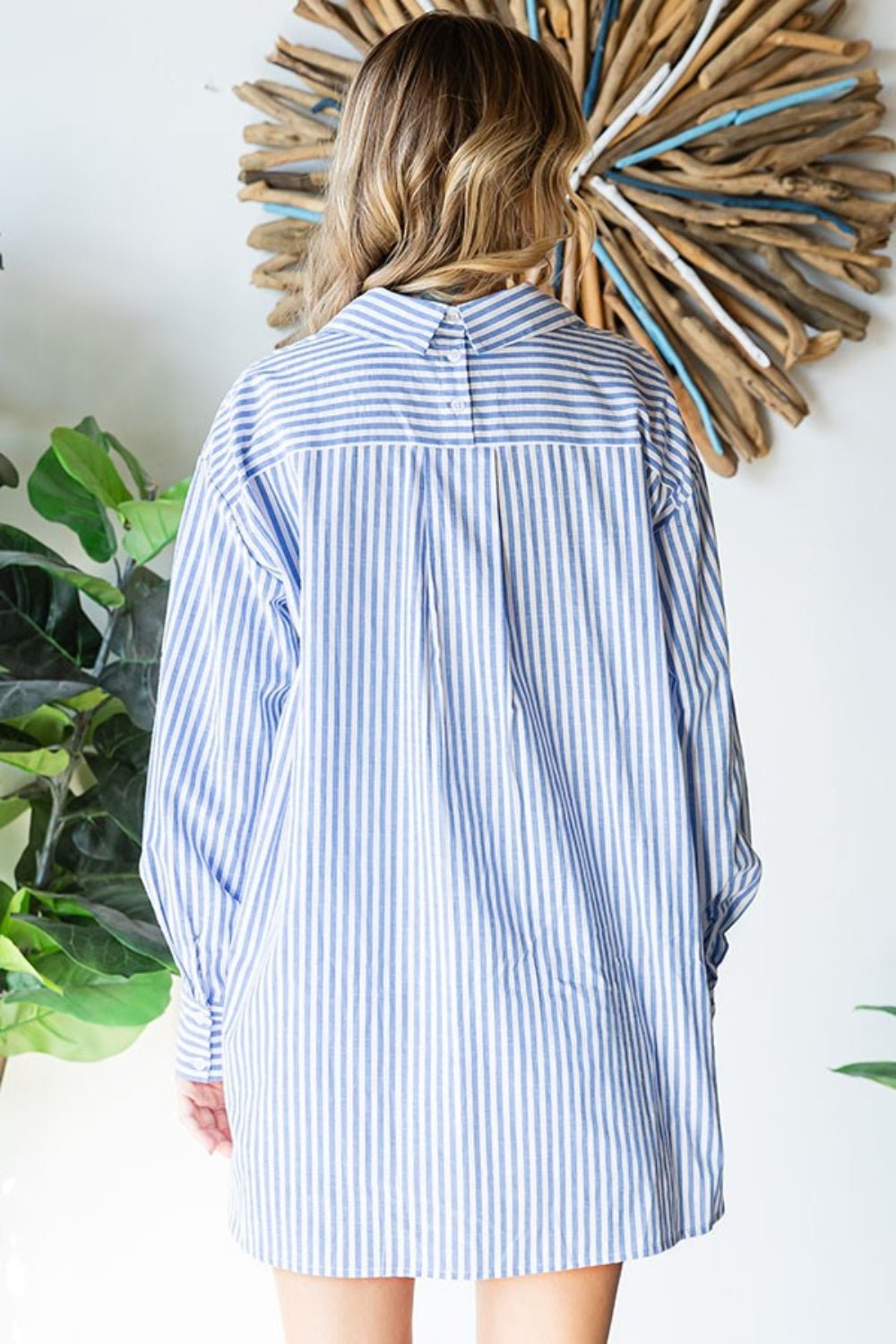 First Love Striped Button Down Shirt