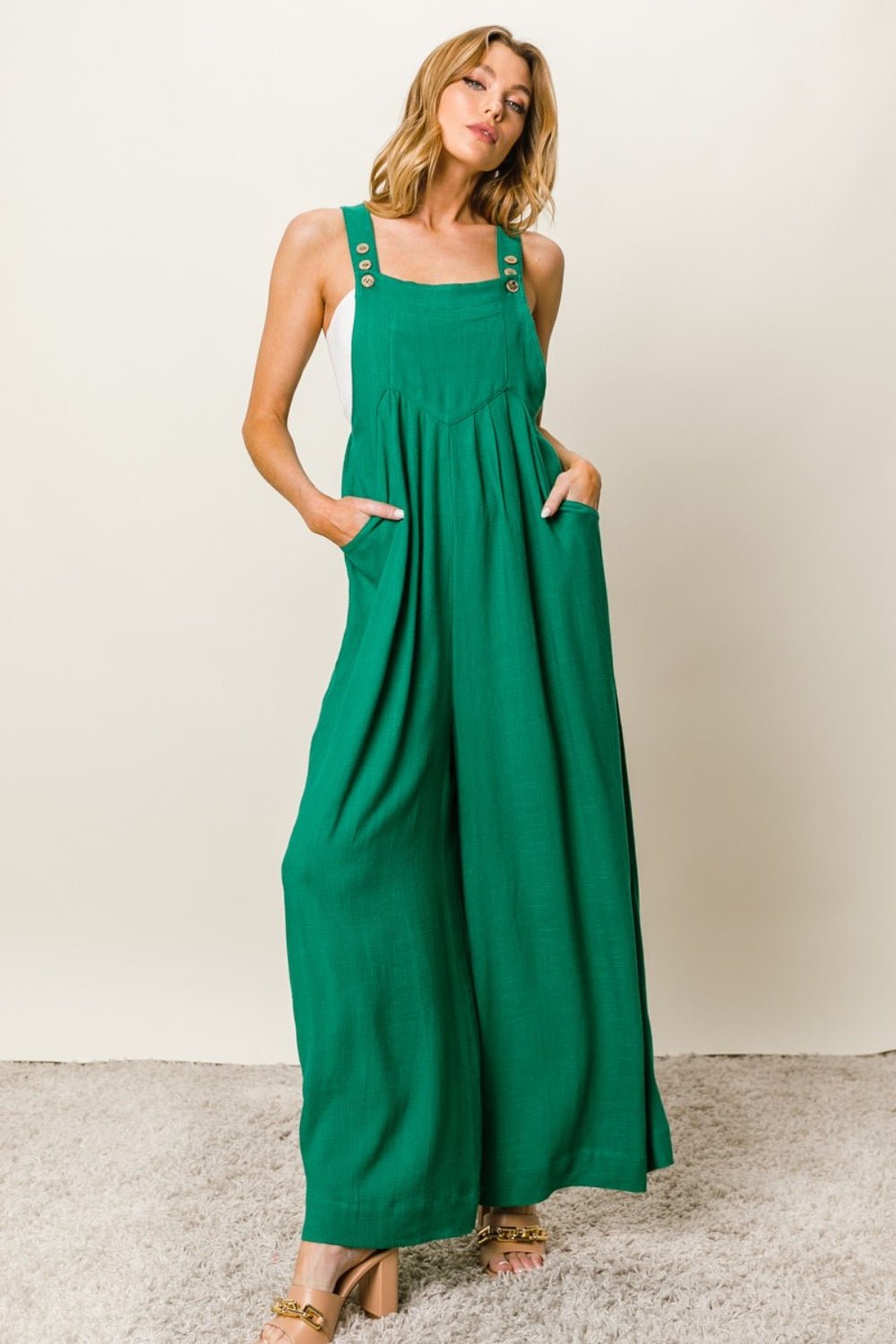 Verte Sleeveless Wide Leg Jumpsuit