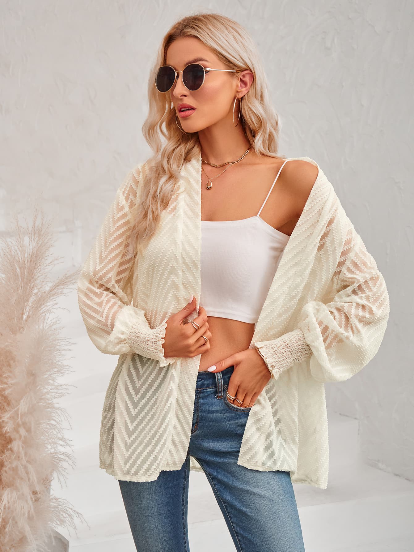 See through shop cardigan outfit