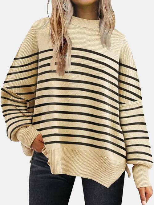 Everyday Wear Cozy Slit Sweater