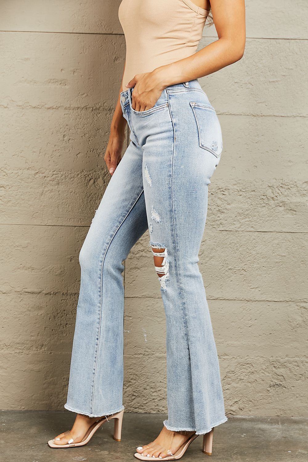 Claire Mid Rise Flare Jeans