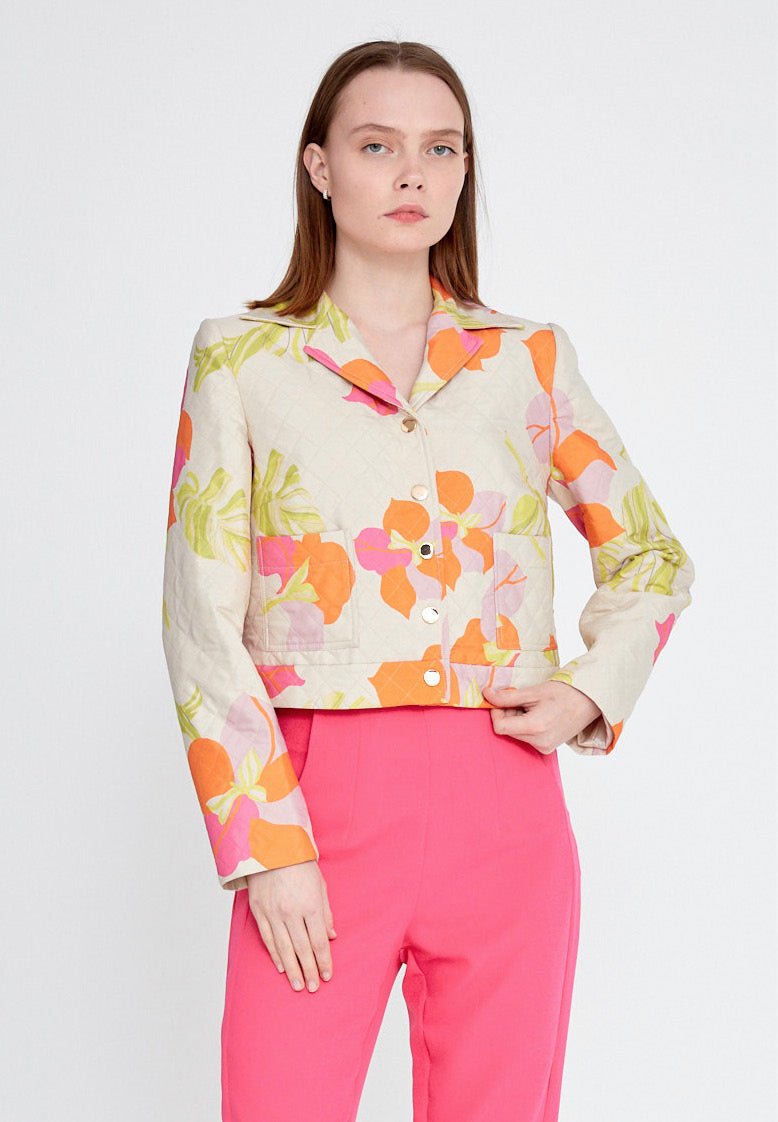 Tropical clearance print jacket