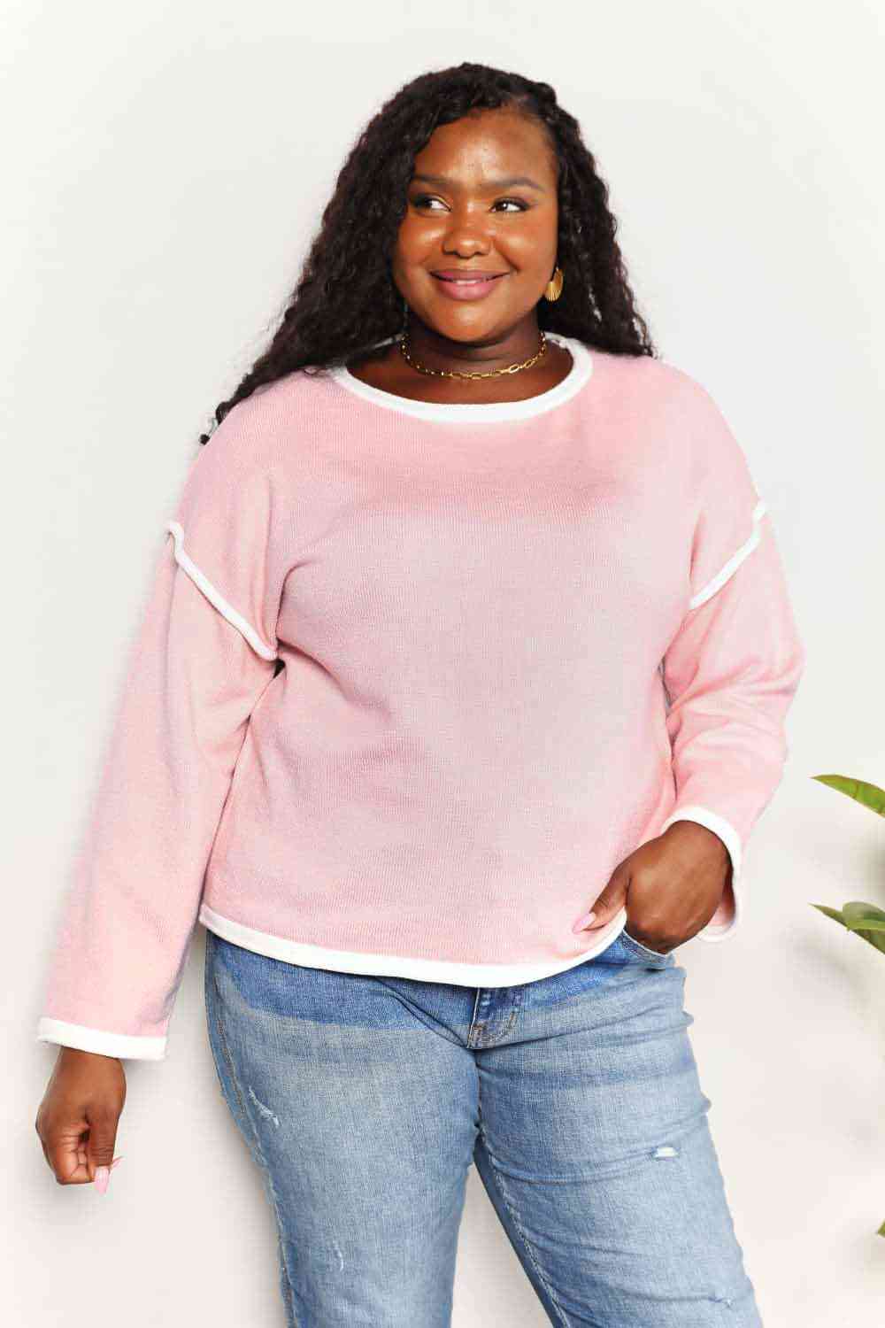 Pink Knit Top